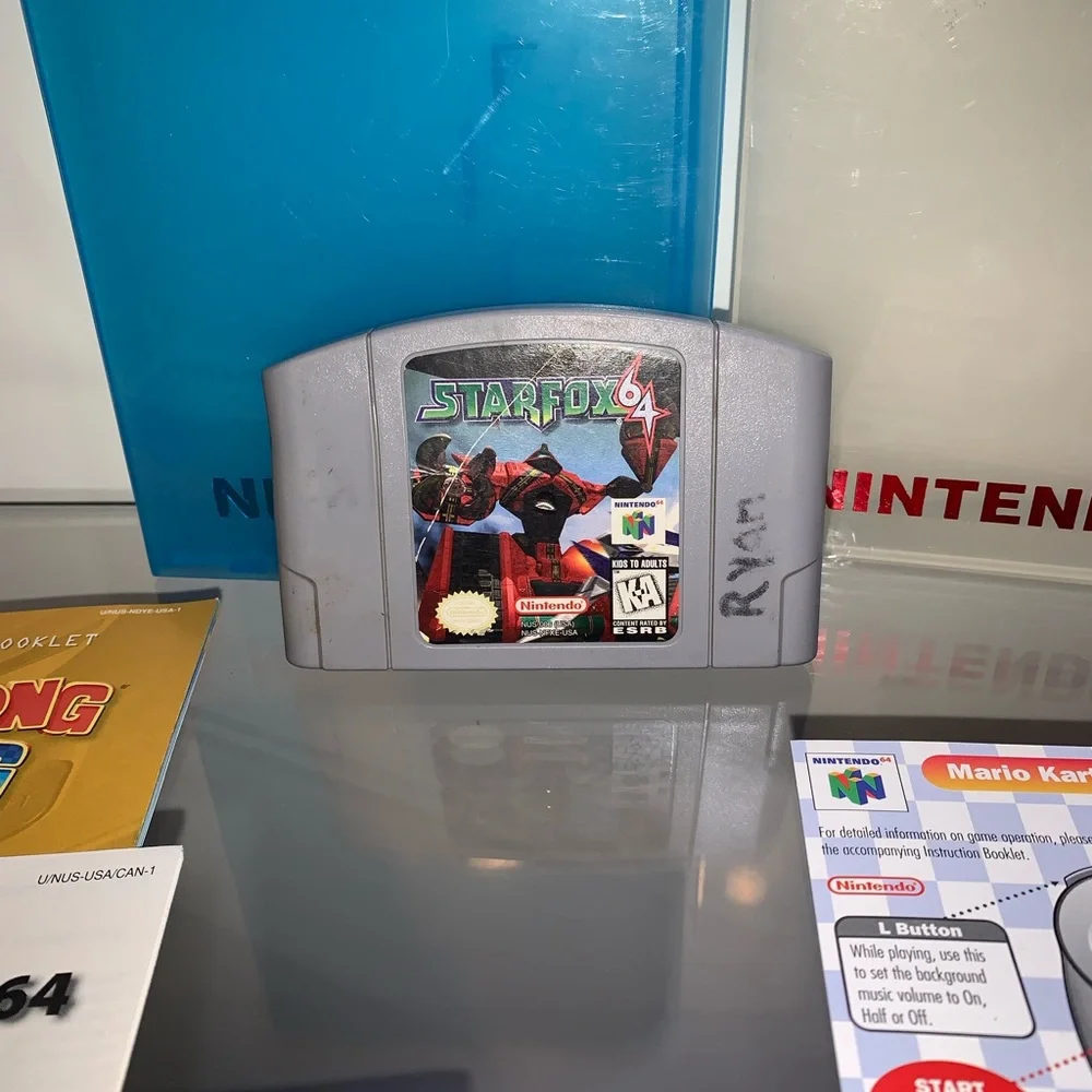 Nintendo 64 video game and manuals bundle